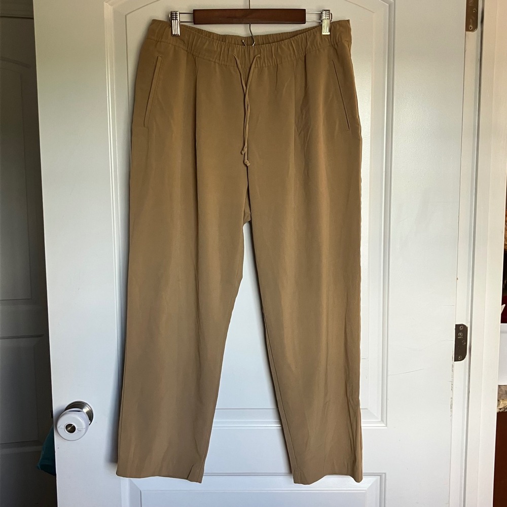 Old Navy Billie High-Rise Pull-On Pants Tan Khaki Comfort Waistband Size L
